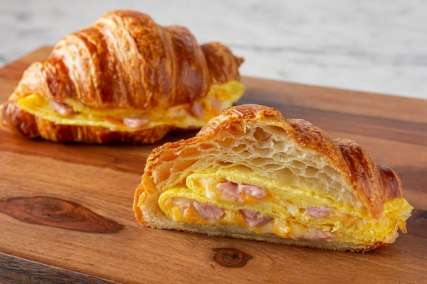 Ham & Cheese Breakfast Croissant Sandwich
